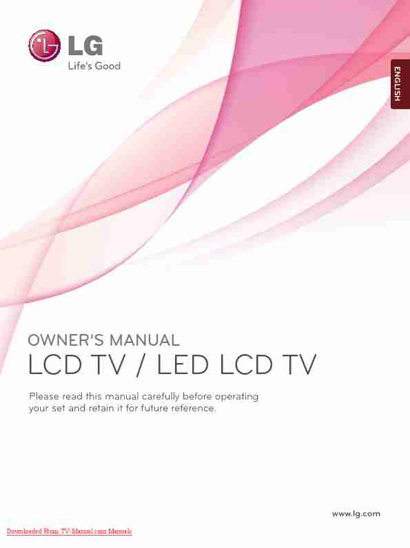 LG Electronics Flat Panel Television 32LE5) LSW100B or LSW100BG (374247LD4-page_pdf